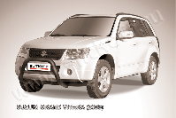 Кенгурятник d76 низкий черный Suzuki Grand Vitara (2008-2012) , Slitkoff, арт. SGV08002B