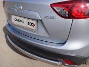 Накладка на задний бампер (лист зеркальный) 1мм для автомобиля Mazda CX-5 2012-2015