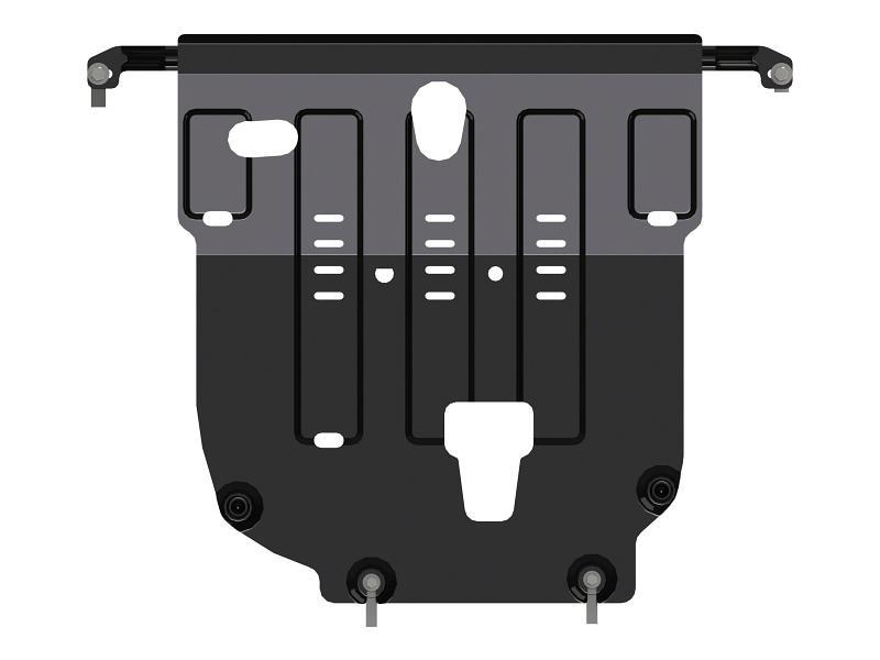 Защита картера и КПП для HYUNDAI Solaris  2017 -, V-1,4 АТ; 1,6 АТ; 1,6 МТ;, Sheriff, сталь 1,8 мм, арт. 10.3322