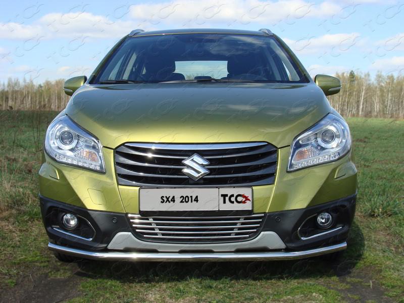 Решетка радиатора 12 мм для автомобиля Suzuki SX4 2013-, TCC Тюнинг SUZSX414-04