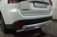 Защита заднего бампера двойная для автомобиля Mitsubishi Outlander 2019, Россия MSO.19.16
