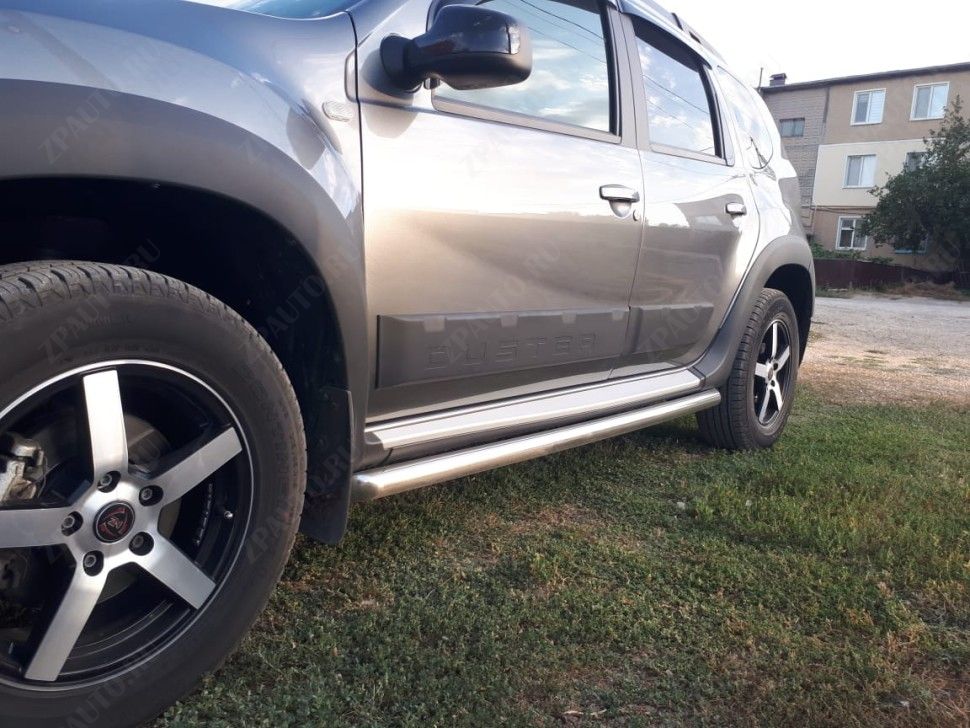 Защита порогов d57 труба Renault Duster (2015-2021) , Slitkoff, арт. RD15006