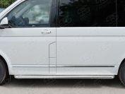 Пороги труба d42 правый с листом вариант 2 Volkswagen Transporter T6 2015 Caravelle/Multivan короткая база, Руссталь VCTL-0023152