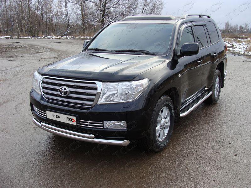 Защита передняя нижняя 76,1/50,8мм для автомобиля Toyota Land Cruiser 200 2007-2012, TCC Тюнинг TOYLC200-01