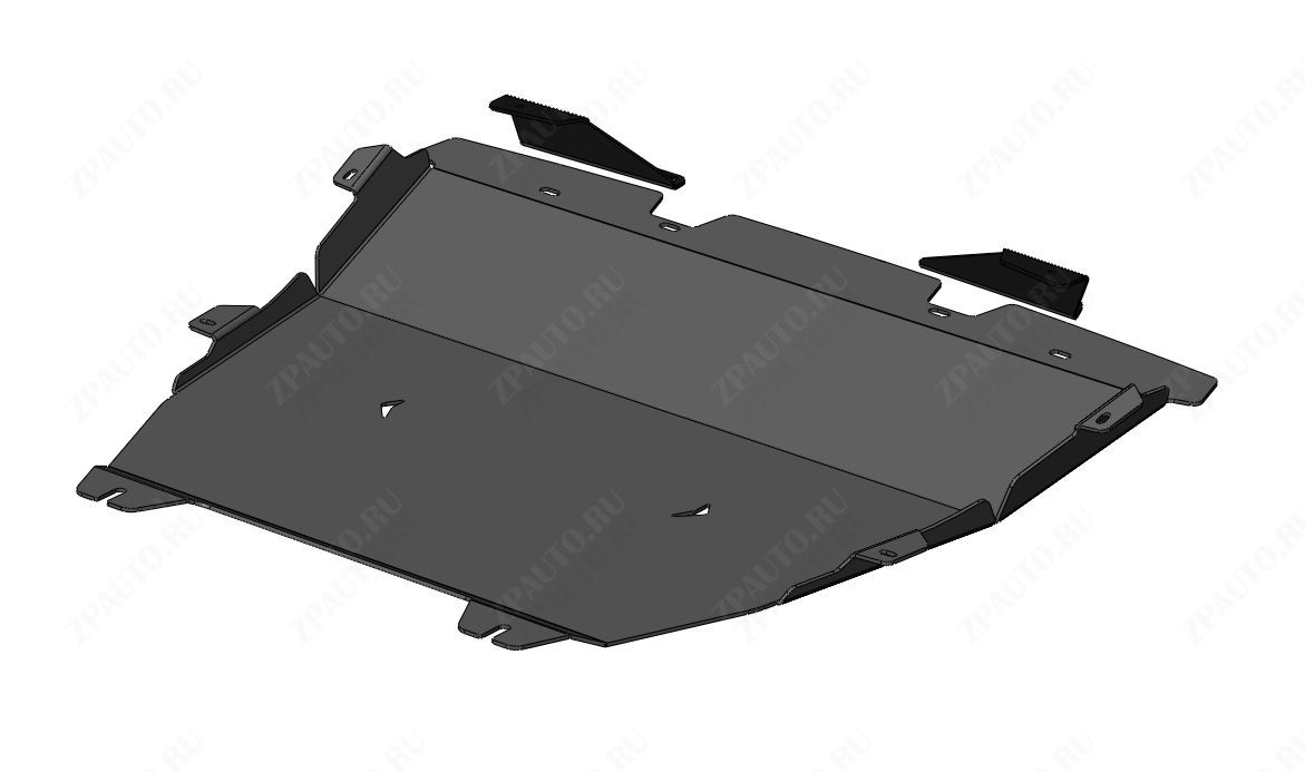 06.06ABC ЗАЩИТА КАРТЕРА ДВС И КПП HAVAL JOLION V-ВСЕ (2021-) (АЛЮМИНИЙ 4 ММ)