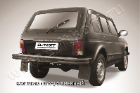 Уголки d57+d42 черные Lada Niva 21213 5-дверная (1993-2023) , Slitkoff, арт. Nivd011B