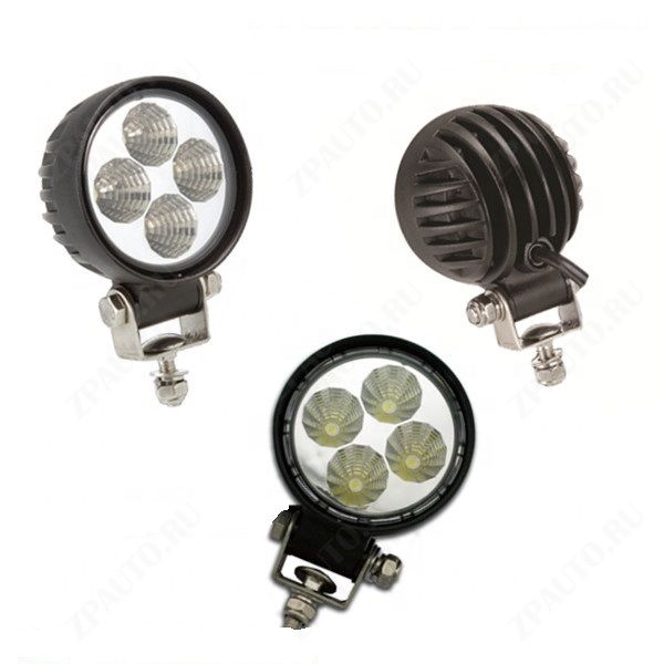 933012RF Светодиодная фара ближнего света 83мм, 12W (LED 4x3W)