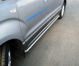 Пороги труба d76 вариант 1 для Hyundai H1 2007, Slitkoff HHT-0000161