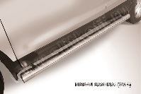 Защита порогов d76 труба Nissan Qashqai (2013-2019) , Slitkoff, арт. NIQ14-005