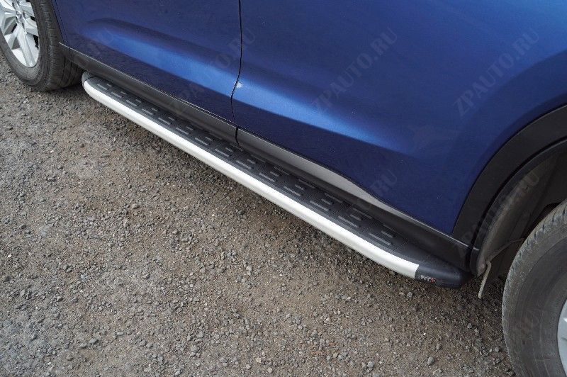 Пороги алюминиевые с пластиковой накладкой 1720 мм Gac GS5 1.5T 2WD 2020 арт. GACGS520-02AL