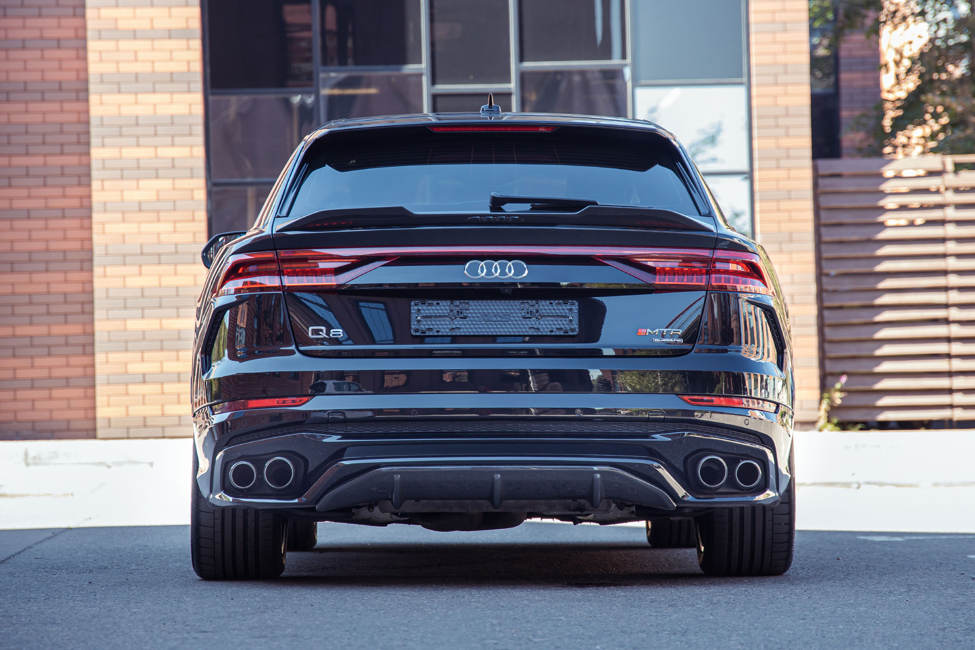 Облицовка заднего бампера в сборе Audi Q8, дизель 2018-2023, MTR, арт. MTR-4M80-190483