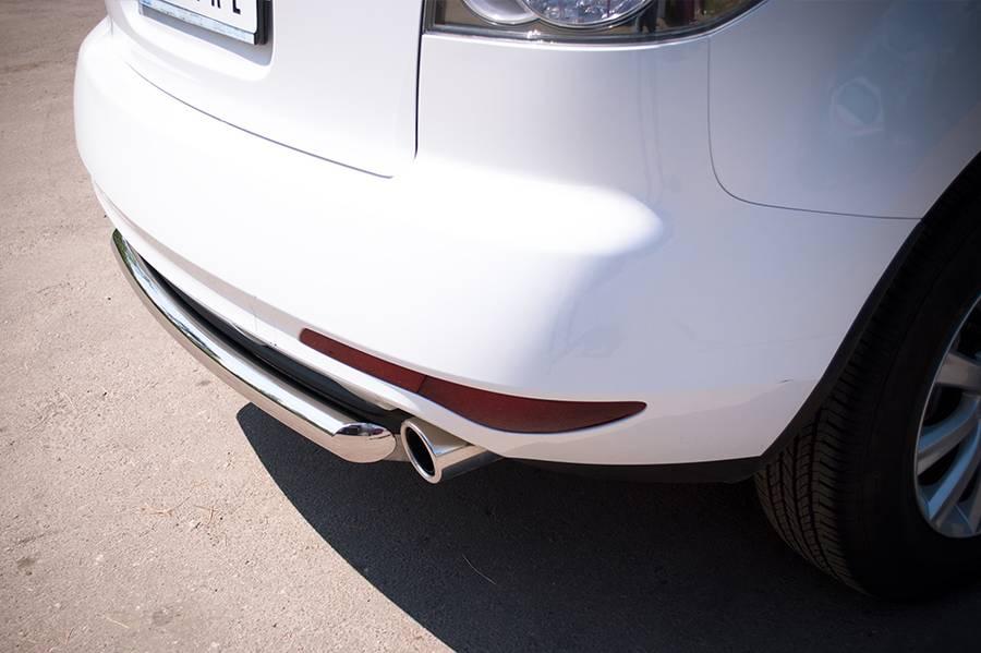 Защита заднего бампера d57 для Mazda CX-7 2010, Slitkoff MC7Z-000648