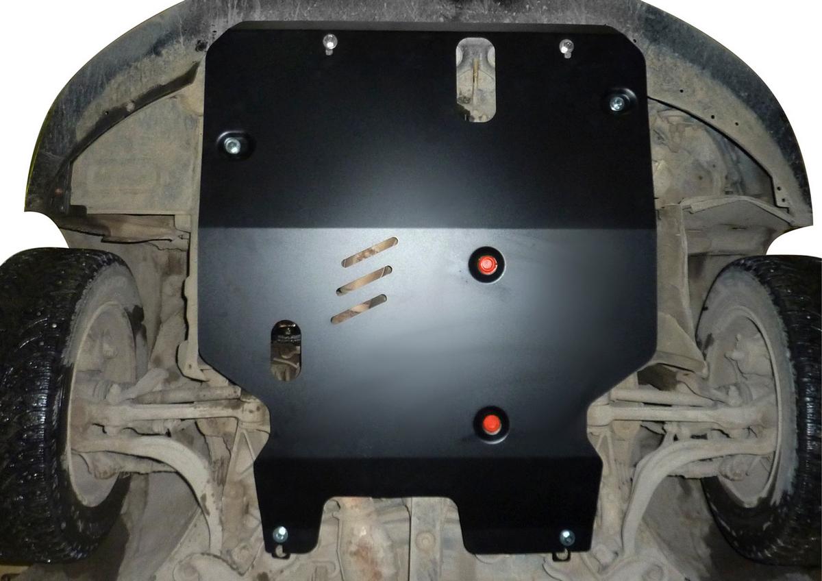 Защита картера и КПП АвтоБроня для Mitsubishi Galant VIII (V - 1.8) 4WD 1996-2006, сталь 1.8 мм, с крепежом, 111.04029.1