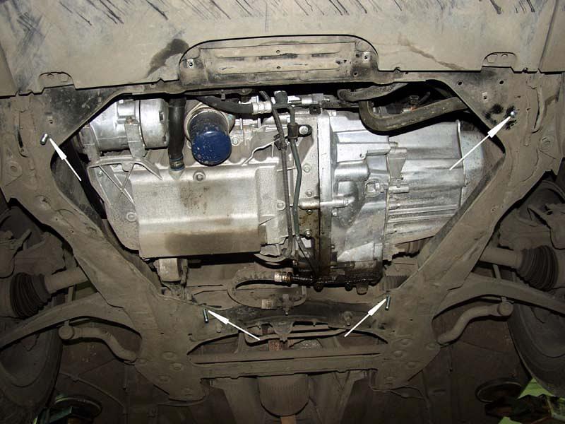 Защита картера и КПП для PEUGEOT 607  1999 - 2010, V-2,0; 2,2; 3,0; 2,0D; 2,2D; 2,7D, Sheriff, сталь 2,5 мм, арт. 17.0461