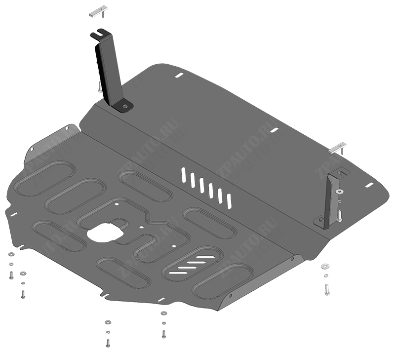 Защита стальная Мотодор (Двигатель, Коробка переключения передач), 2 мм,  для Changan UNI-T  2020- арт. 77206