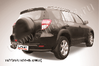 Уголки d76 черные Toyota Rav-4 L (2005-2010) , Slitkoff, арт. TR409L-018B