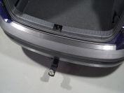 Накладка на задний бампер (лист шлифованный) для автомобиля Skoda Karoq 2020- TCC Тюнинг арт. SKOKAR20-11