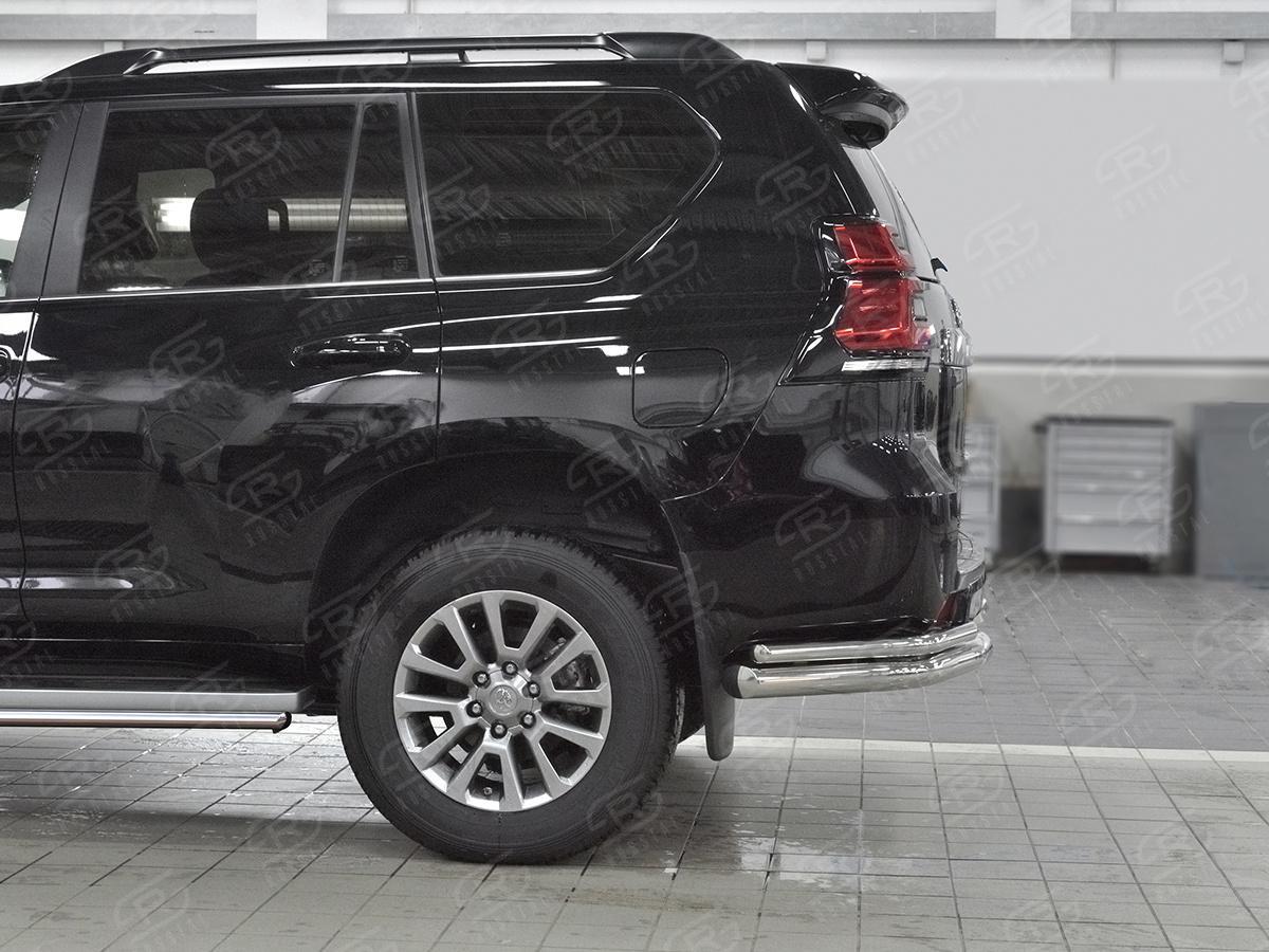 Защита заднего бампера уголки d76 секции-d42 секции LCPZ-002871 для автомобиля TOYOTA LC PRADO 150 2017-, Slitkoff