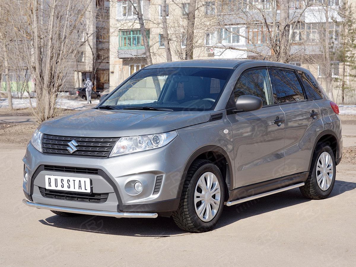Защита переднего бампера d42 Suzuki Vitara 2015, Slitkoff SVZ-002576