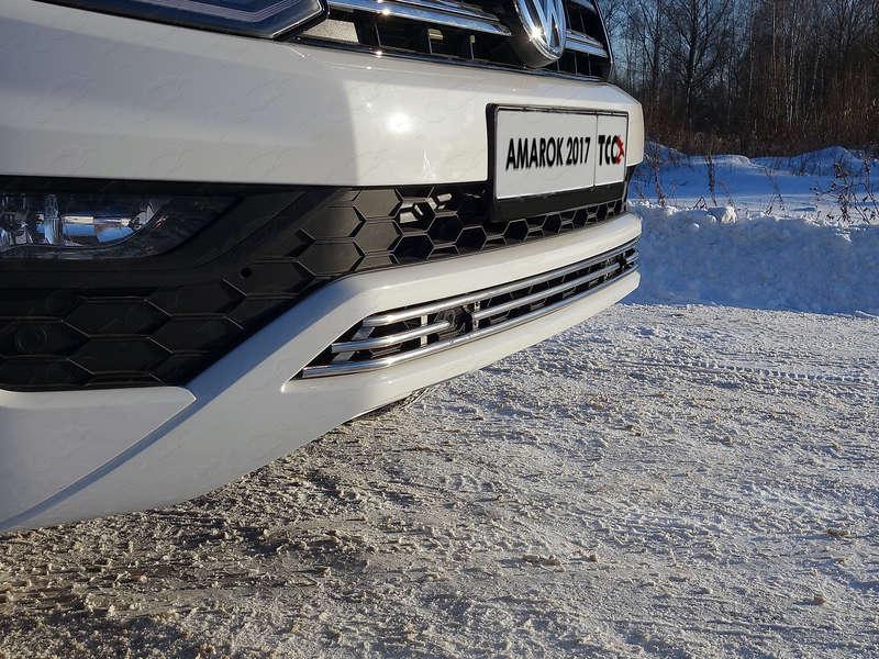 Решетка радиатора 12 мм для автомобиля Volkswagen Amarok 2016-, TCC Тюнинг VWAMAR17-60