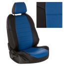 Чехлы для Ford Focus II Comfort Sd/Hb/Wag с 05-11г., Экокожа, (Черный + Синий), Autopilot арт. fo-fo-f2-chesi-e