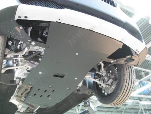 Защита радиатора и картера Alfeco для BMW X1 sDrive E84, 2WD 2010-2015 (алюминий 5,0 мм)(2 части),  ALF3412al5 