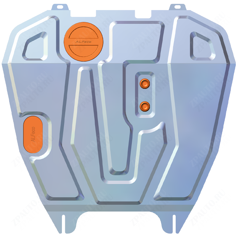 Защита  картера и КПП Mitsubishi Delica D5 2007- V-all , ALFeco, алюминий 4мм, арт. ALF1402al-3