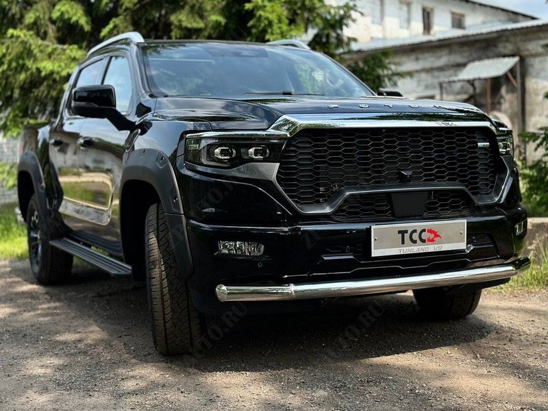 Защита передняя нижняя 76,1 мм Foton Tunland V9 2.0 Diesel АКПП 4WD 2024 арт. FOTTUNV925-02