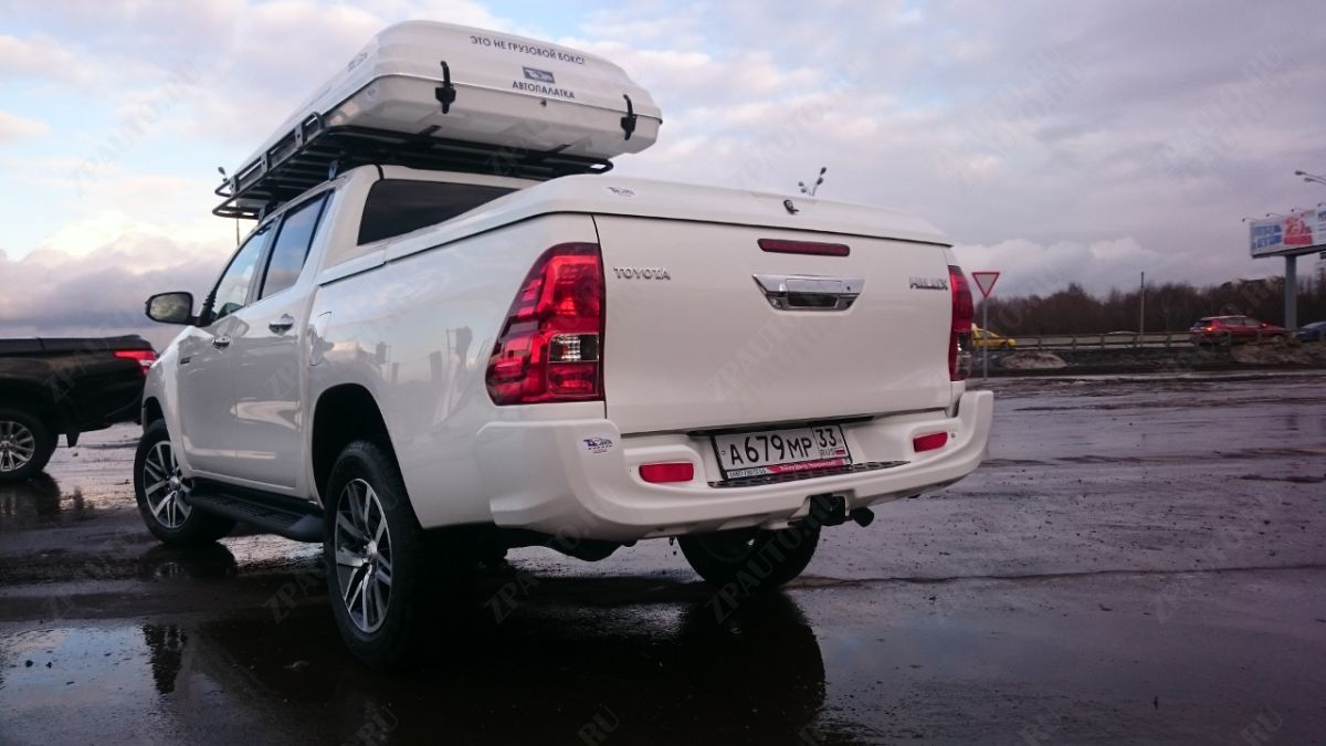 ABC.TOHIL.RB.08W БАМПЕР АВС-ДИЗАЙН ЗАДНИЙ С КВАДРАТОМ ПОД ДОПОЛНИТЕЛЬНОЕ ОБОРУДОВАНИЕ TOYOTA HILUX REVO 2015- (БЕЛЫЙ)
