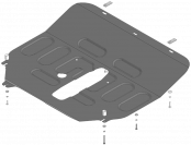 Защита стальная Мотодор (Двигатель, Коробка переключения передач), 2 мм,  FENGON ix5  2023- арт. 78609