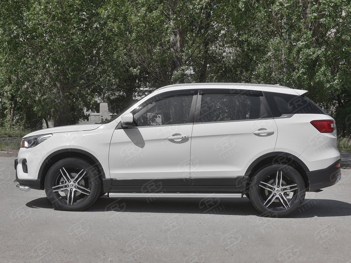 LIFAN X70 2018- Пороги труба d57 (вариант 2) LF7T-0032872