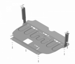 Защита стальная Мотодор (Двигатель, Коробка переключения передач), 2 мм, Сталь для Hyundai Tucson 2015-2018 арт. 71011