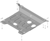Защита АвтоСтандарт (Двигатель, Коробка переключения передач), 1, сталь для KIA Rio   2011-2015 арт.50901