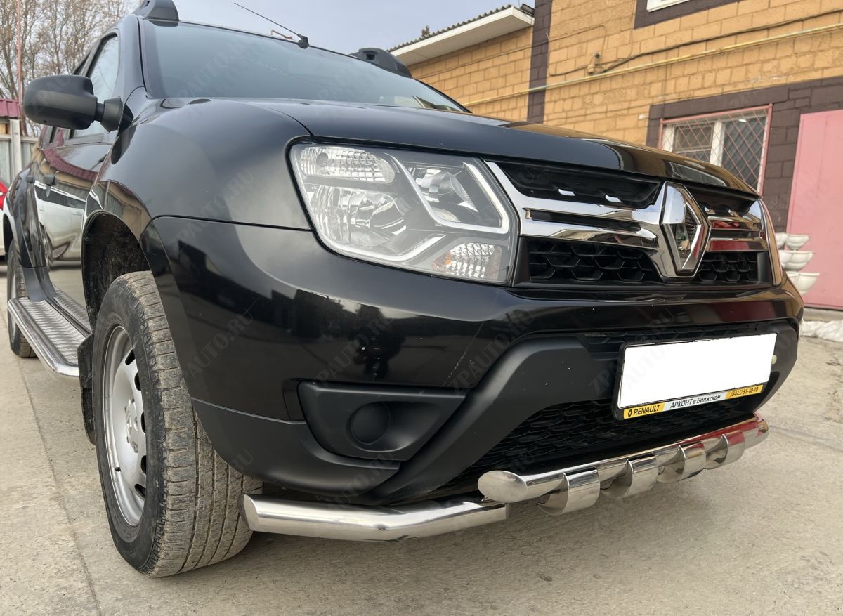 Защита переднего бампера  G для автомобиля Renault Duster 2017 арт. RD.17.05