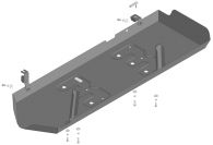 Защита стальная Мотодор (Топливный бак), 2 мм,  для TANK 500  2021- арт. 73106