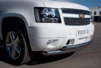 Защита переднего бампера d76/76 для Chevrolet Tahoe 2012, Руссталь CTHZ-000928