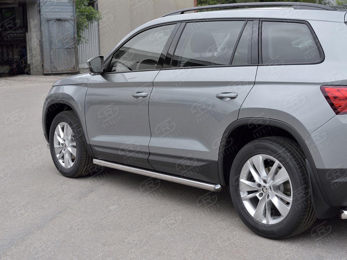 Пороги труба d57 вариант 3 на Skoda Kodiaq, Slitkoff SKKT-0027757