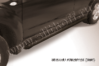 Защита порогов d57 труба черная Subaru Forester (2007-2013) , Slitkoff, арт. SF016B