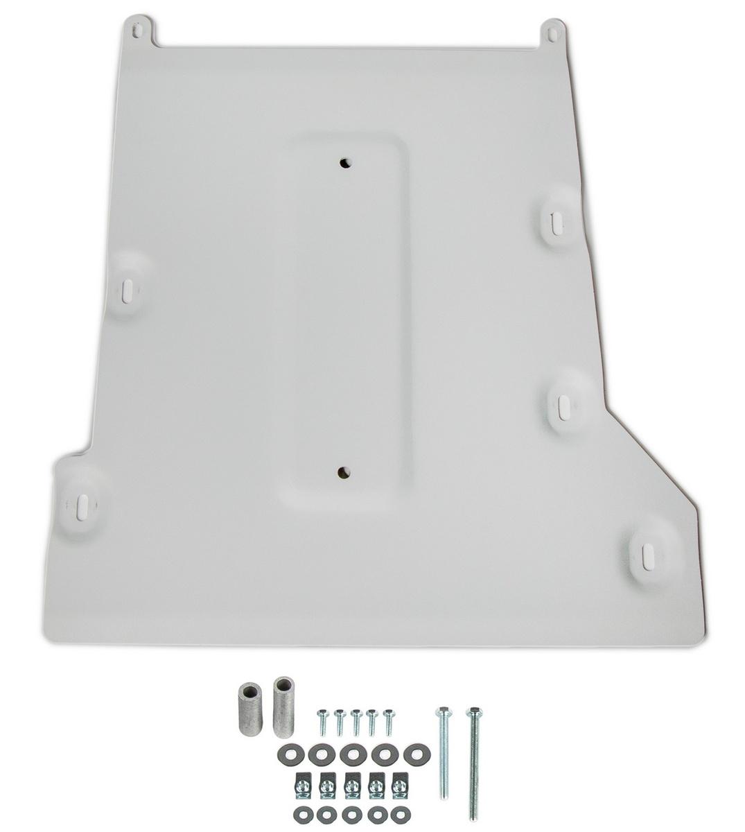 Защита КПП Rival для BMW 5 серия G30/G31 RWD (520i, 520d) 2016-2020, штампованная, алюминий 4 мм, с крепежом, 333.0540.1