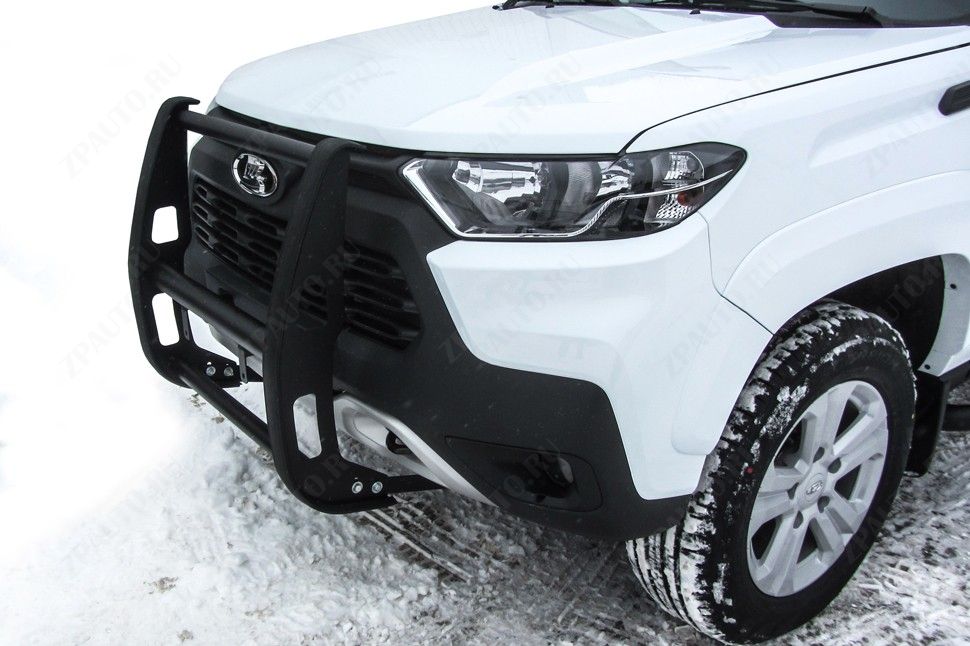 Кронштейн для противотуманных фар черный Brutal Lada Niva Travel (2020-2023) , Slitkoff, арт. NivTR016B