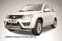 Защита переднего бампера d57+d57 двойная Suzuki Grand Vitara (2012-2015) , Slitkoff, арт. SGV12003