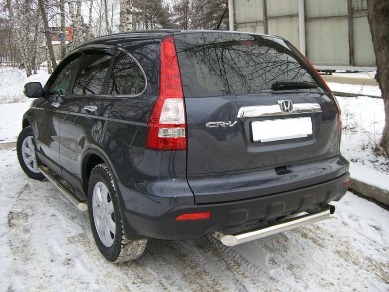 Защита заднего бампера d57 для Honda CR-V, Slitkoff HCZ-000194