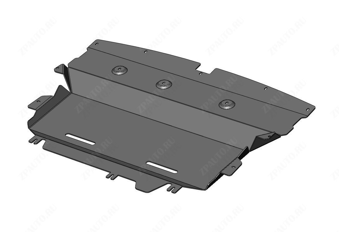 56.01ABC ЗАЩИТА КАРТЕРА ДВИГАТЕЛЯ И КПП HONGQI HS5 (2018-) (АЛЮМИНИЙ 4 ММ)