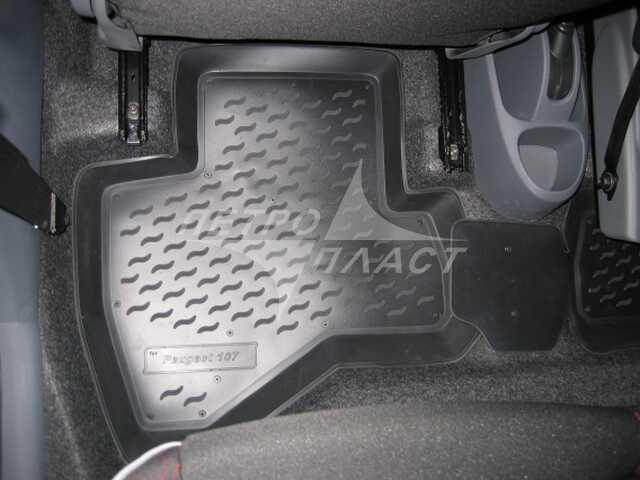 Ковры в салон для автомобиля Peugeot 107 2005- (Пежо 107), Петропласт PPL-10735111