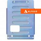 Защита  РК Defender 90/110 2004-2016 V-all , ALFeco, алюминий 4мм, арт. ALF3802al