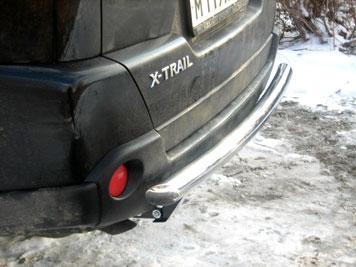 Защита заднего бампера d-60 радиусная для Nissan X-Trail T31 2007, Технотек NXTN_4