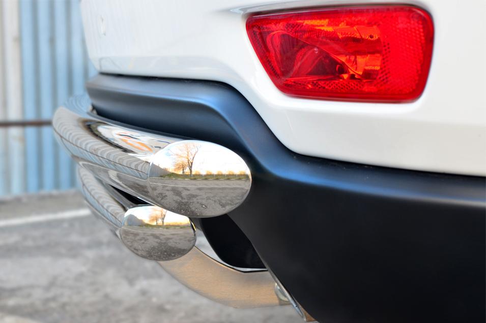 Защита заднего бампера d57/57 для Jeep Grand Cherokee 2013 WK2 компл. Overland, Slitkoff JCOZ-002031