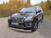 Защита передняя нижняя 76,1 мм для автомобиля Lexus LX 570 Sport 2014-2015, TCC Тюнинг LEXLX570SP14-04