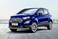 Защита переднего бампера d57+d42 двойная Ford EcoSport (2017-2023) , Slitkoff, арт. FES001