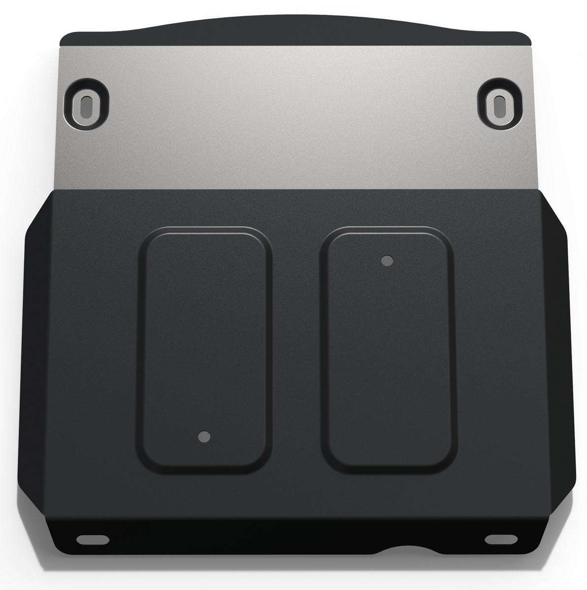 Защита КПП и переднего редуктора Rival для Chevrolet Niva 2002-2020, сталь 3 мм, с крепежом, штампованная, 222.1022.1